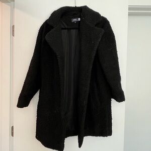 Black teddy coat